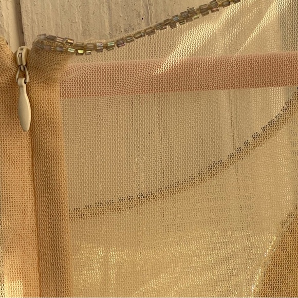 Y2K Deadstock Monique Leshman Coso Sheer Beeded Party Vegas Birthday Mini - Picture 8 of 8